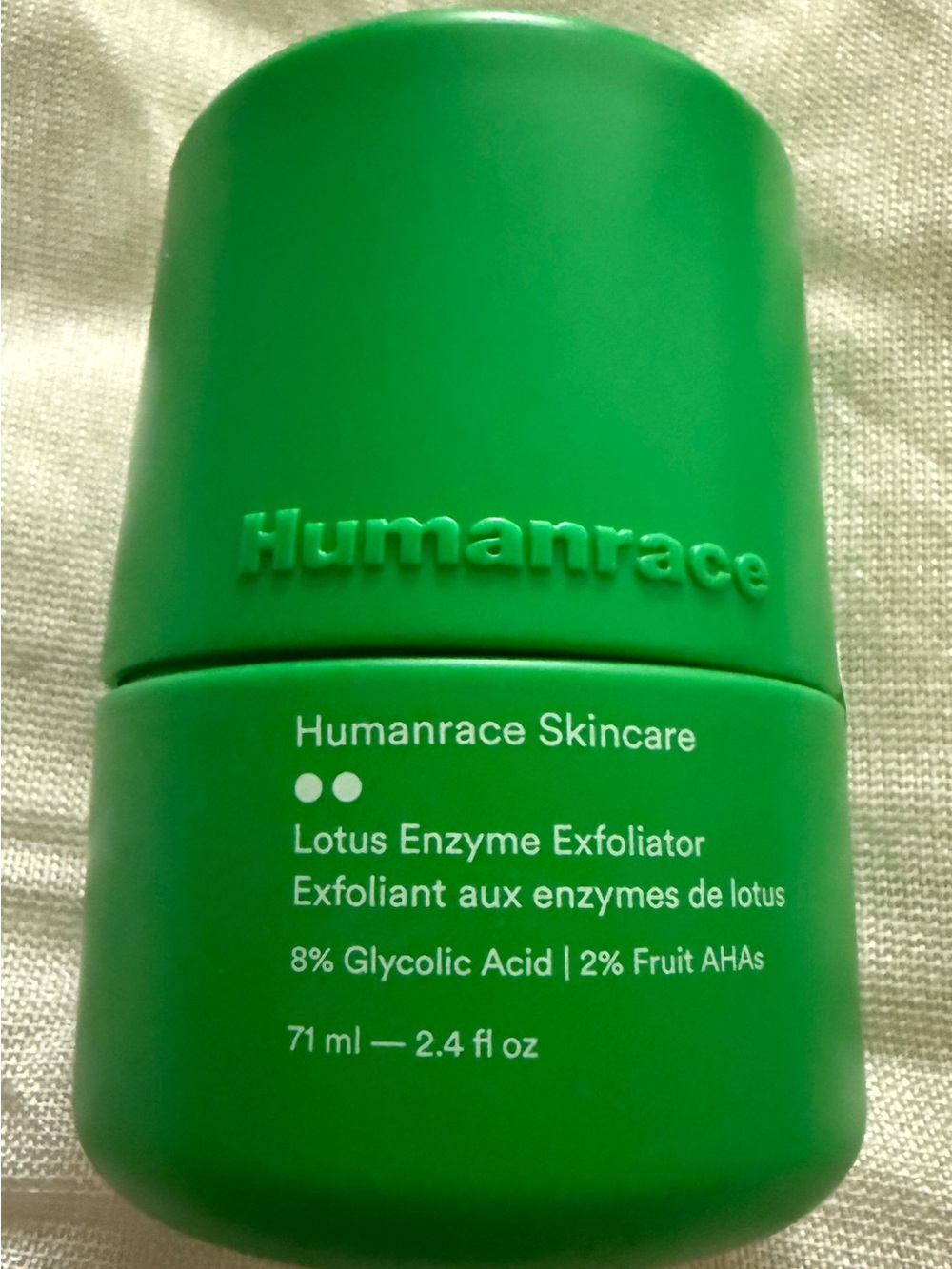 Humanrace Lotus Enzyme Exfoliator 2.4 oz 71ml 8% Glycolic Acid New